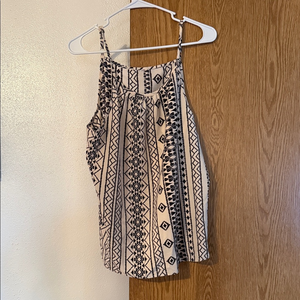 Tribal Print Sleeveless Top